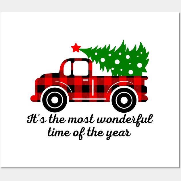 IT'S THE MOST WONDERFUL TIME OF THE YEAR Wall Art by ZhacoyDesignz